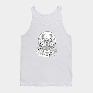 Forest shaman with flowers and antlers Tank Top